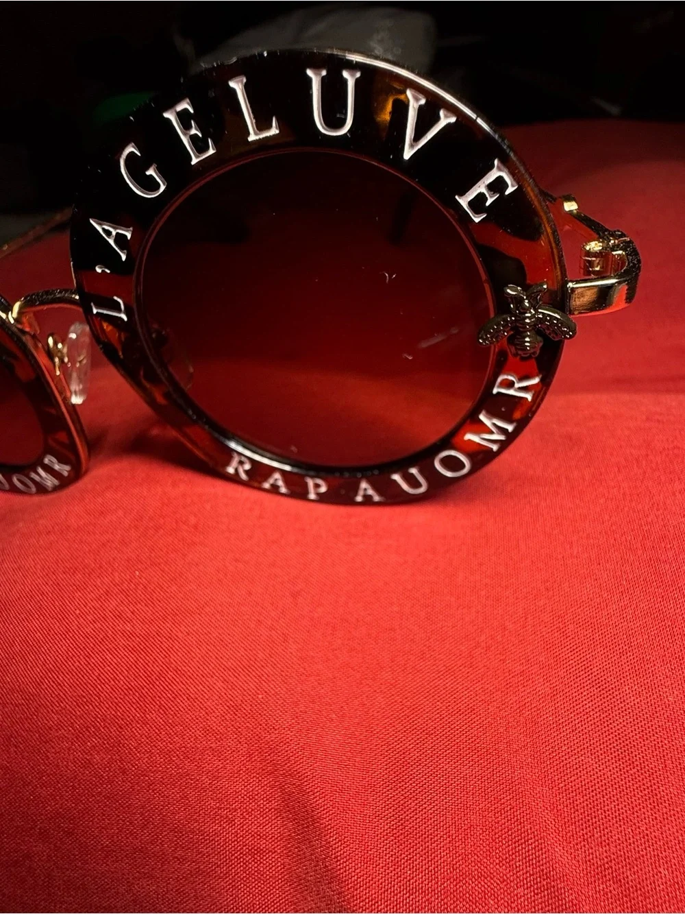 Designer Tortoiseshell Round Sunglasses with Brown Gradient Lenses
